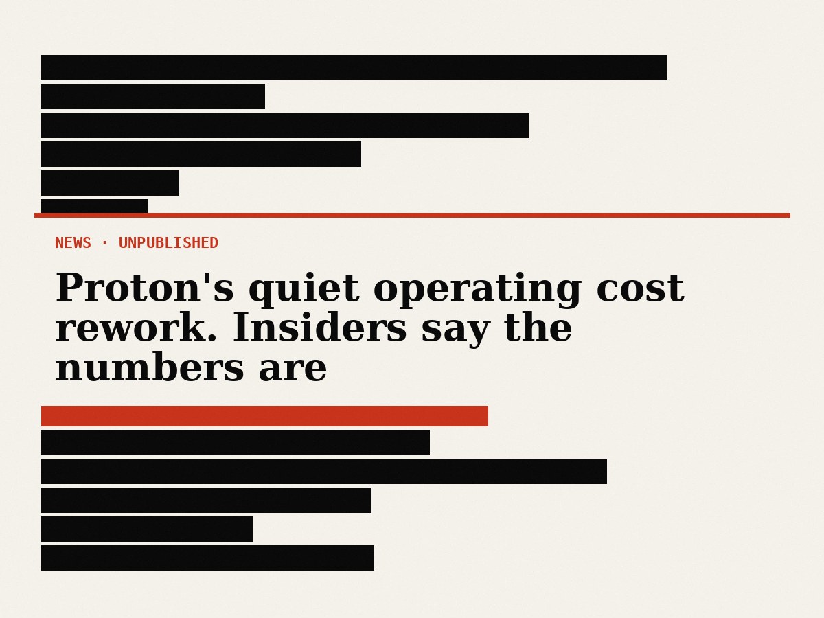Proton's quiet operating cost rework. Insiders say the numbers are not what the press conference suggested.